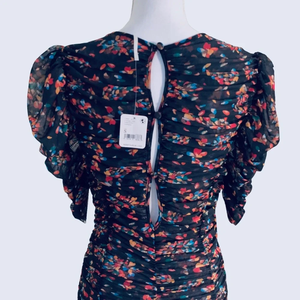 FREE PEOPLE BRIELLA FLORAL MIDI DRESS